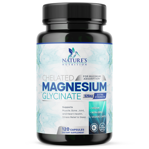 Natural Magnesium Glycinate Design needed for Nature's Nutrition Design by Encephalon™