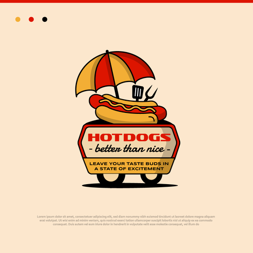 99 Days of Design - NYC Hot Dog Stand Needs A Traditional, Bold and Colourful Logo Design Diseño de Kamran.Ali