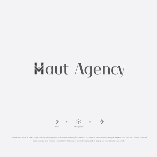 Talent agency logo design Design by Maverick_Design