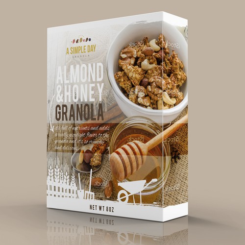 A Simple Day Granola Box Design Design by ilonaGi