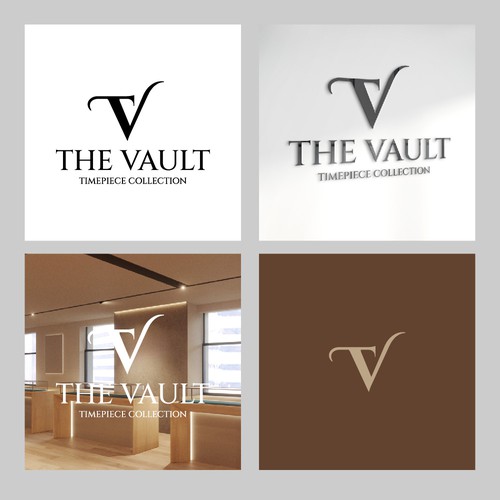 The Vault | Timepiece Collection Logo Contest Design by V4L ™