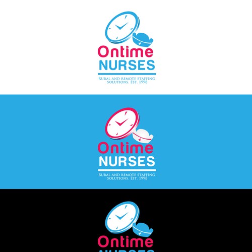 logo and business card for Ontime Nurses Ontwerp door El John