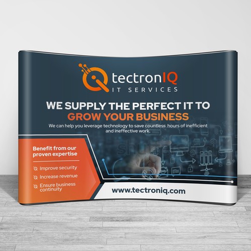 Simple trade show banner for technology company Design by Dzhafir