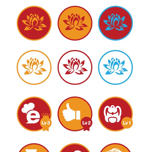 Design 10 badges/icons for eatigo & win full badge 1-on-1 project!! Design by Hardworx Design