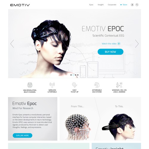 Redesign website for International Award Winning EEG system Design by Zallhady
