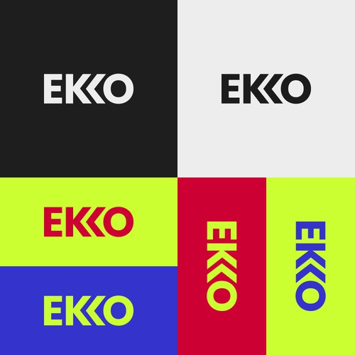 SIMPLE LOGO - ekko Letters then dm after Design by Eugene Isaka