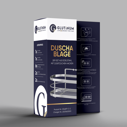 We need product packaging for our shower shelf Design by SONUPARMAR