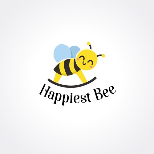 Diseño de Design a cute, happy logo for Happiest Bee. de Neha Madan