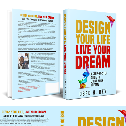 Design a book cover that will turn doubters into dream chasers. Design by Hisna