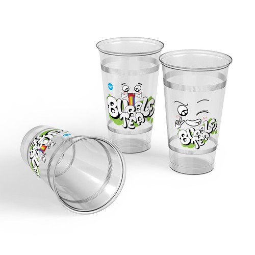 Bubble tea cup design for a chain store in bc canada, Product label  contest