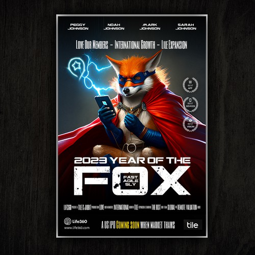 Design di Life360 2023 Year of the Fox Poster di KashiArts