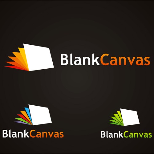 Logo design for blank canvas a creative brand experience and