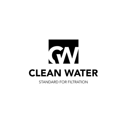 Simple Clean Logo for Water Filtration Company Design by FAdzign