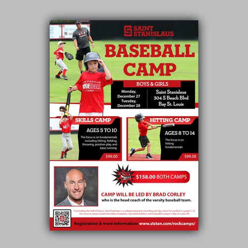 Baseball Camp Brochure Template