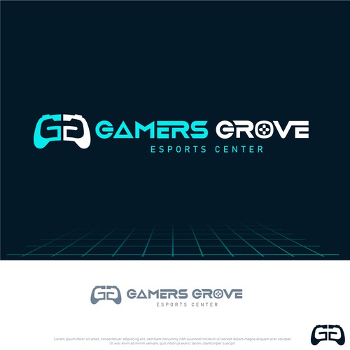 Logo for a casual and competitive esports video game center Diseño de Dynamic Designs Pk
