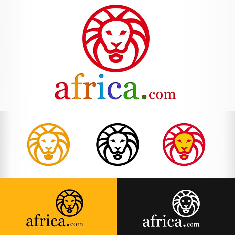African animal logo with the title 'Africa.com needs a new logo'