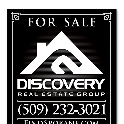 Create an elegant real estate sign that you will remember every time someone mention real estate Design by Drutu