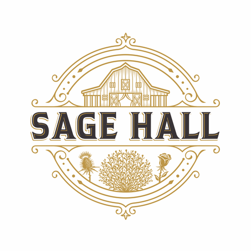 Sage Hall - Country Swing Dance & Wedding Venue Logo Design by IrfanSe