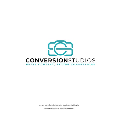 logo design for "conversion studios" photography studio Design by agamodie