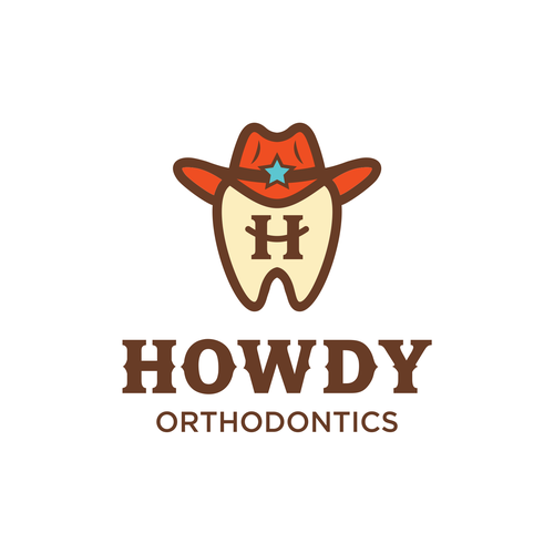 ISO fun, youthful, western themed logo for an orthodontic dental practice in the suburbs Design by DigitArte