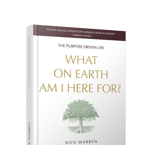 Book cover redesign for "What on Earth Am I Here For? The Purpose Driven Life" by Rick Warren Design by MariusV.