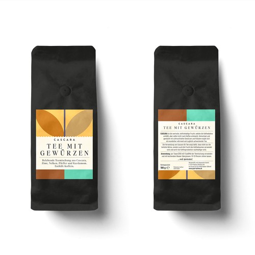 Cascara tea label-ontwerp door MKaufhold