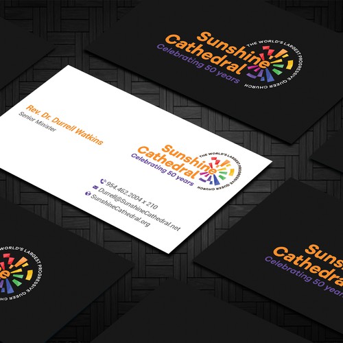 Business Card for Growing Progressing LGBTQ Church Design by Taaiebah