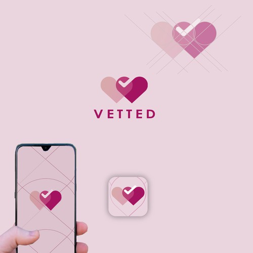 Inspirational logo needed for a revolutionary dating app and service. Design by allodesign