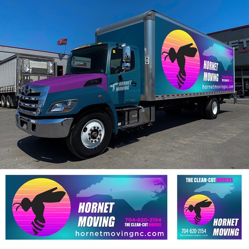 Hornet Moving truck Wrap Design by Logicainfo ♥