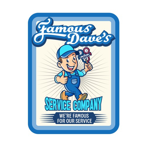 コンペ「Famous Dave's Service Company Logo」のデザイン by ifuxさん 