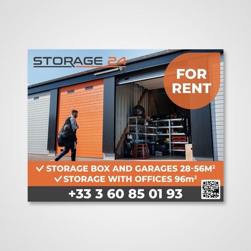 Creative banner design for a storage company Design by Why Design