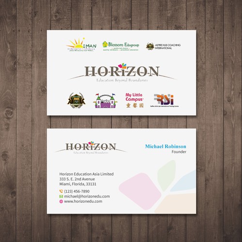 Impactful business card design for an educational platform Design by Tcmenk