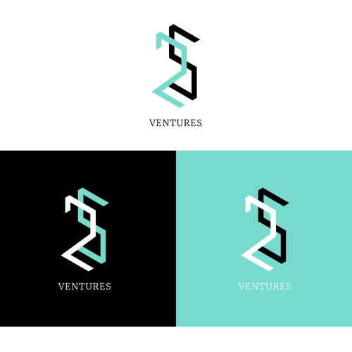 Creating an innovative new logo for 25 Ventures. Design by Janis Straut