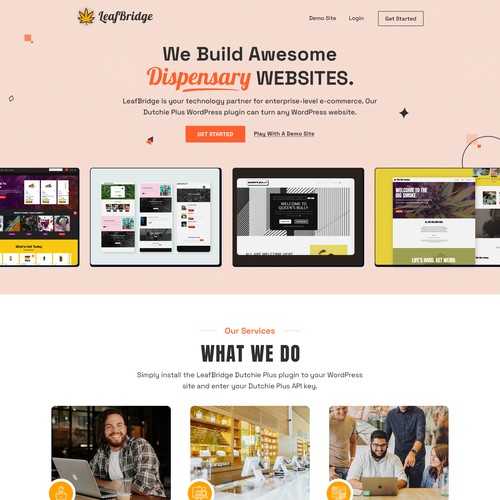 LeafBridge Homepage Re-Design Contest! Design by Smashing Boys