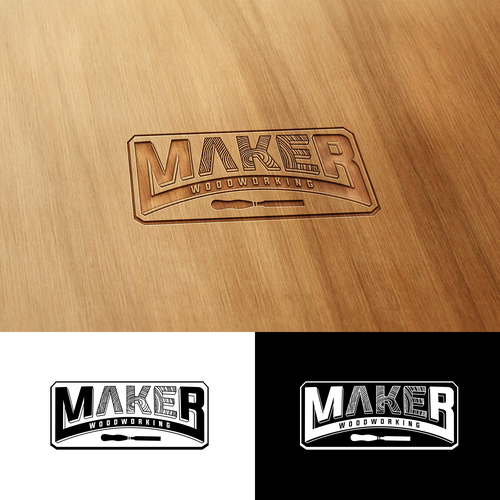 Design a logo for custom modern woodshop: furniture and art. Help a small business grow Design réalisé par Mouser®