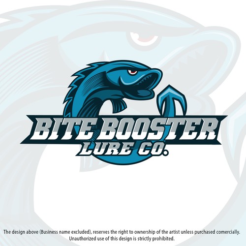 Unique world wide patented fishing lure company seeks branded logo