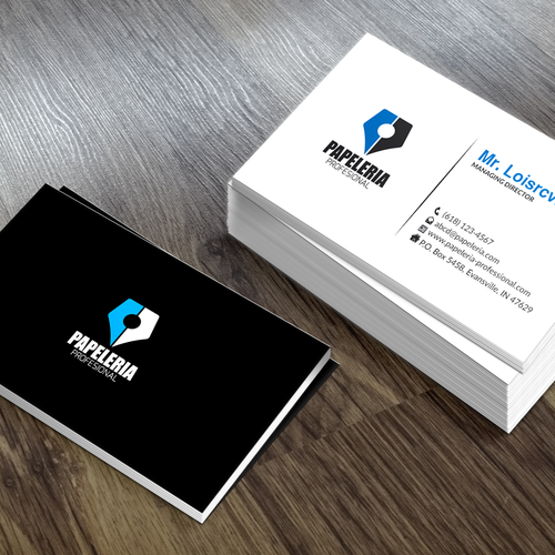 We want a logo for a company trading office supplies and stationery. Design by Nahid Designs ♥