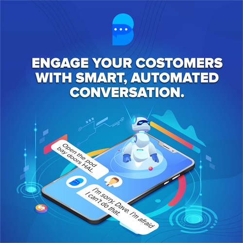 Banner for AI Chatbot Company Design by Graphics House