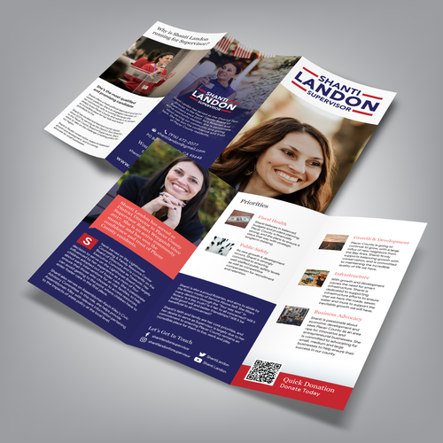 Design a Political Campaign Tri-Folder for an Amazing Candidate Design by Adi Azudin