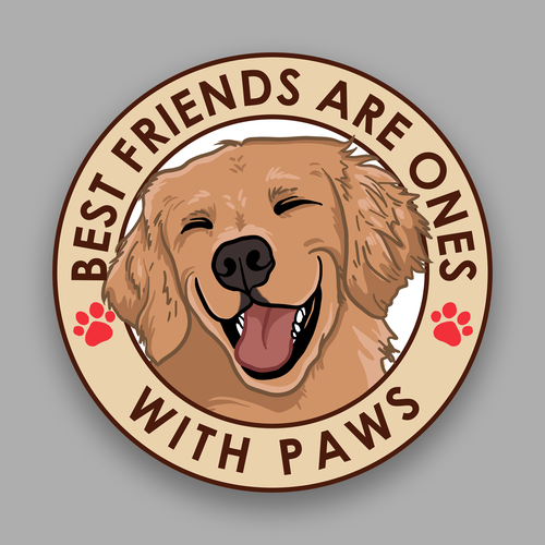 Design an amazing sticker for passionate dog owners and dog lovers Design by Maarhurr