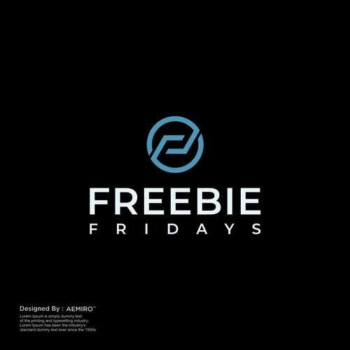 Freebie Fridays - Fun Modern Logo that grabs attention! :) Design by Aemiro™