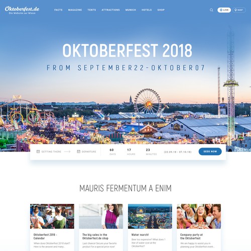 Web page design contest entry by MercClass