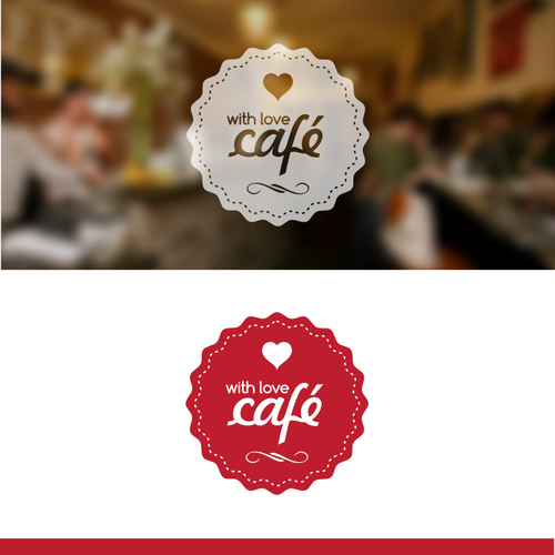 Logo for With Love Café Design by Angga Panji™