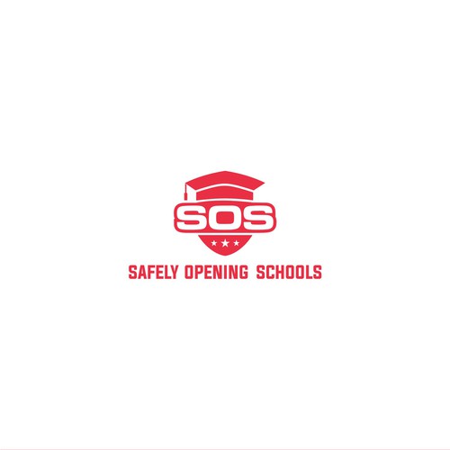 Logo for a group of Super Hero's working to get Kids back to school Design by BAY ICE 88