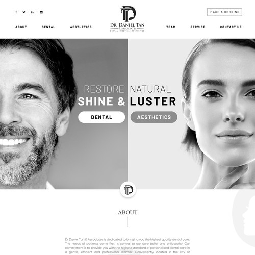 Please design a website that is sleek and interesting. No typical dental/medical web Diseño de OMGuys™