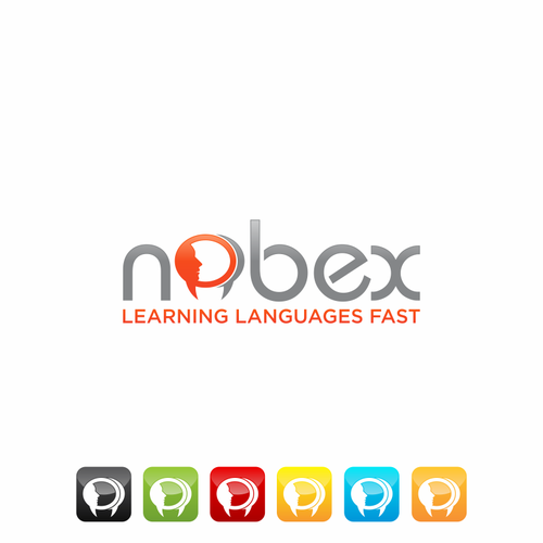 Create a winning logo for nobex - an online language