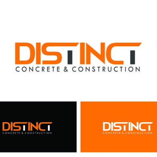 logo for Distinct Concrete & Construction | Logo design contest