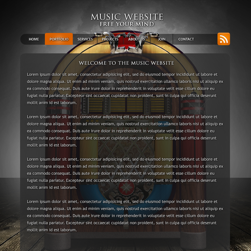 1-3 Page Website Template Design von zine.studios