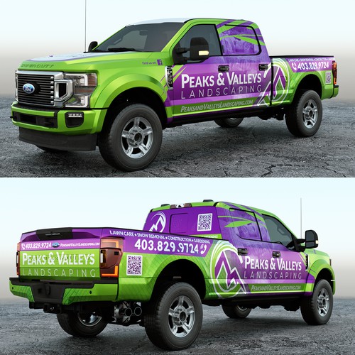 F350 Truck Wrap For Landscaping Company Design by adelea