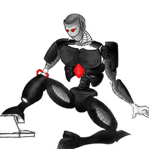 Computer modeled (CG) evil robot illustration Design von Lxserrano